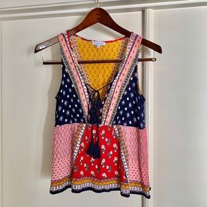 Patrons of Peace Patterned Top